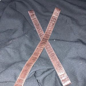 Miche Brown Croc short interchangeable handles. Pair. EUC